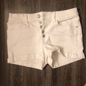 Size 4, White, Express Jean Shorts